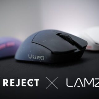 マウス・トラックボール LAMZU PARO REJECT EDITION REJECT GEAR】LAMZUとコラボレーションしたワイヤレスゲーミング