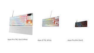SteelSeriesからゲーミングキーボードの新色ホワイトモデルと60%サイズの新製品が登場