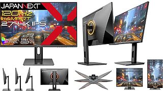 JAPANNEXT、4K・120Hz対応の27インチゲーミングモニターを4万5,980円で発売
