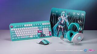 ASUS、初音ミクとコラボしたゲーミングデバイス4製品を発表