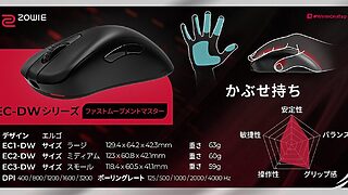 ZOWIE EC1-DW、EC3-DWを6月25日12時より公式ECにて先行発売開始。2万