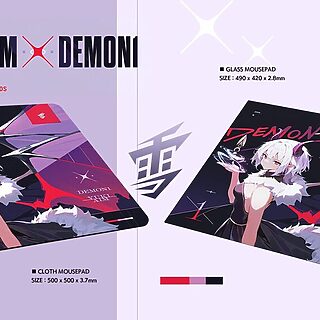 ZEDO Yuki Aim ガラスマウスパッド ユキエイム Yuki Aim(ユキエイム) x Demon1 ガラスマウスパッド｜ふもコレ
