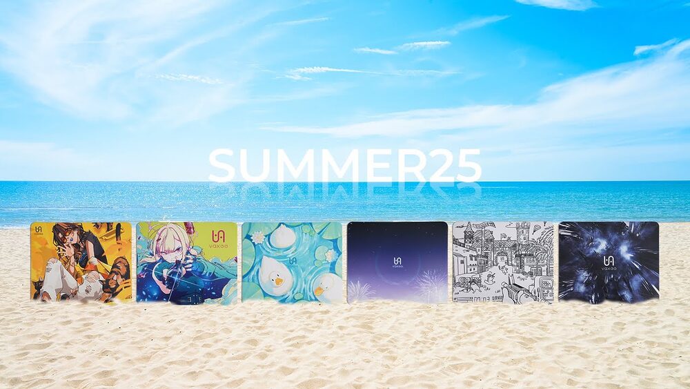 VAXEEがSummer25シリーズマウスパッド発売、クリエイター6名の作品を商品化