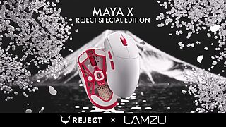 REJECT GEAR、LAMZU製ゲーミングマウス「MAYA X REJECT SPECIAL EDITION」の予約販売を開始