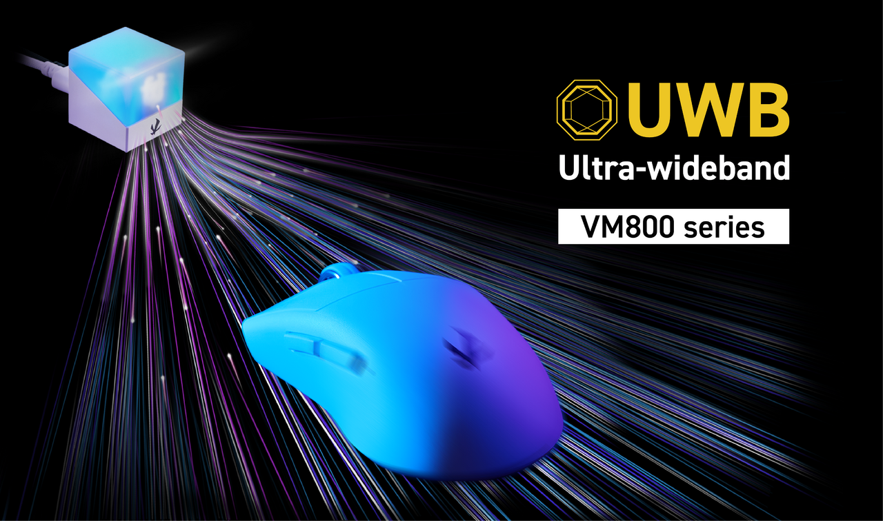 エレコム、世界初のUWB通信搭載ゲーミングマウス「VM800シリーズ」を