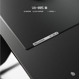 マウス・トラックボール Wallhack VA-005 VA-005（ブラック） ガラスマウスパッド | WALLHACK