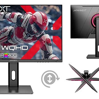JAPANNEXTが昇降式スタンド搭載の27インチWQHDゲーミングモニターを