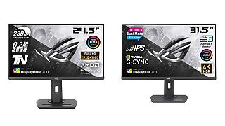 ASUS、FPS特化とクリエイティブ対応の2種類のゲーミングモニターを9月