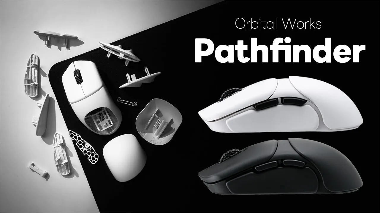 ふもっふのおみせ、モジュラー式ゲーミングマウス「Orbital Works Pathfinder」の取り扱いを開始