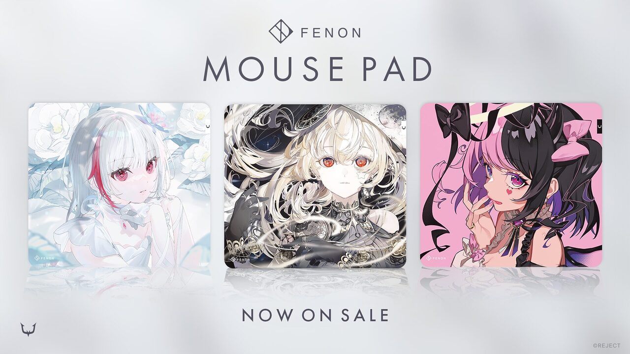 REJECT GEAR、VTuberコラボマウスパッド「FENON VTuber Edition」を発売